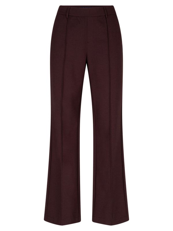 Red Button Wide Leg Broek Claudette Rood 2900083191603