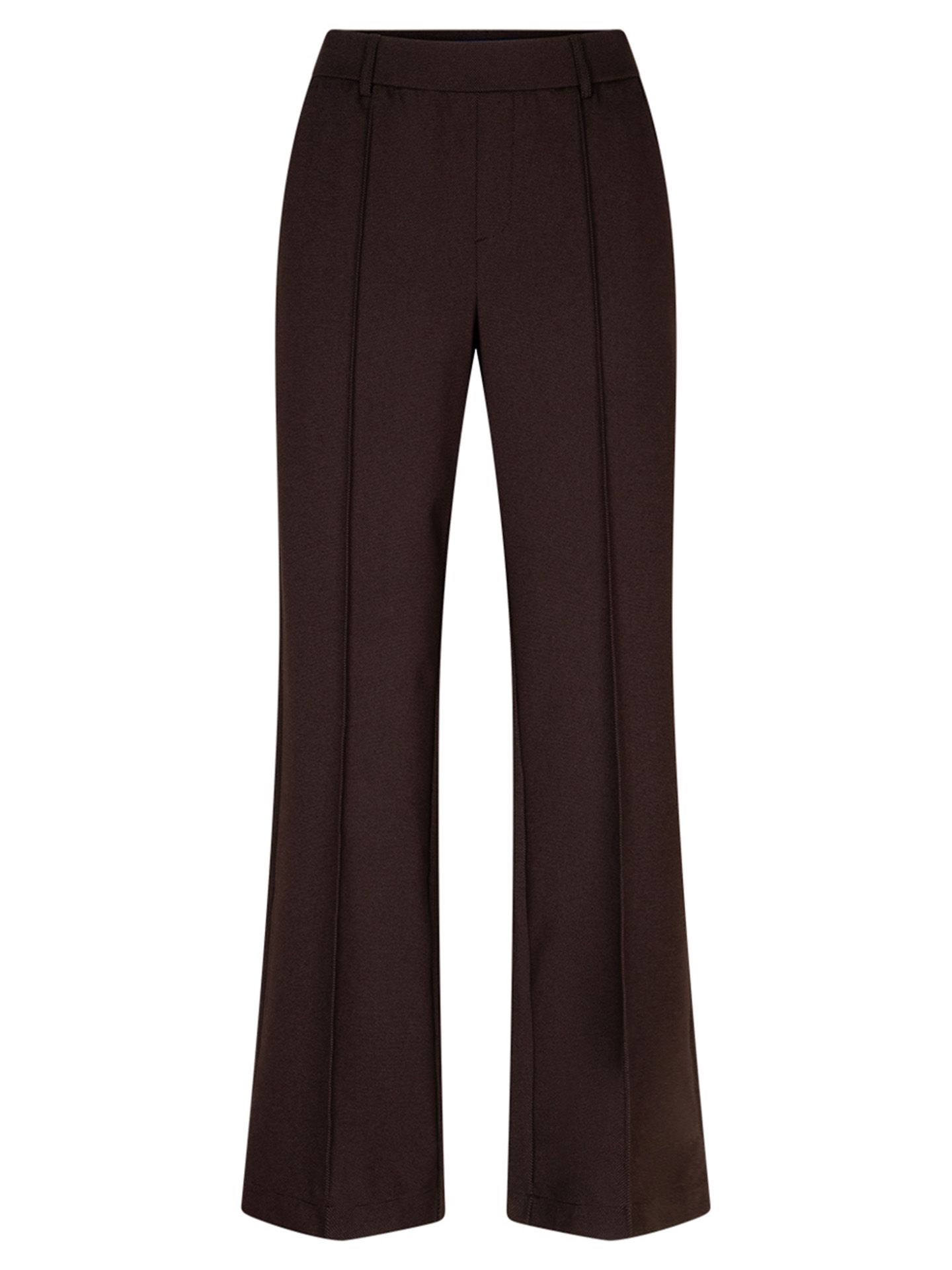 Red Button Wide Leg Broek Claudette Bruin 00085473-5800