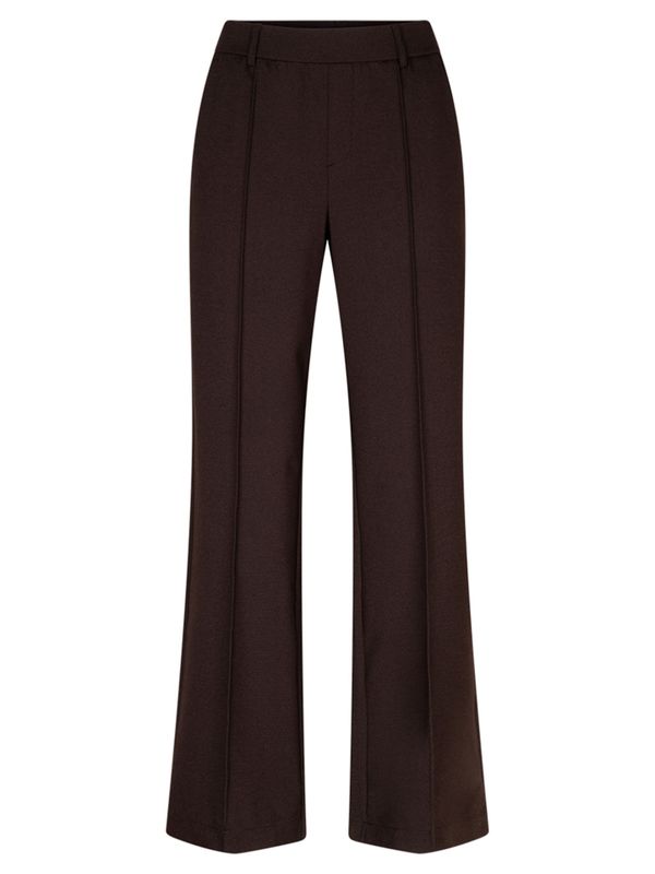 Red Button Wide Leg Broek Claudette Bruin 2900083192600