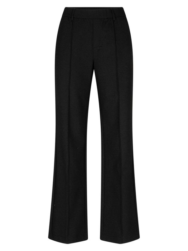 Red Button Wide Leg Broek Claudette Zwart 2900083190743