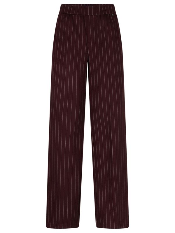 Red Button Wide Leg Broek Colette Rood 2900083197605