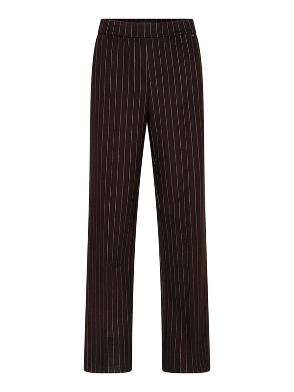 Red Button Wide Leg Broek Colette Bruin 2900083198602