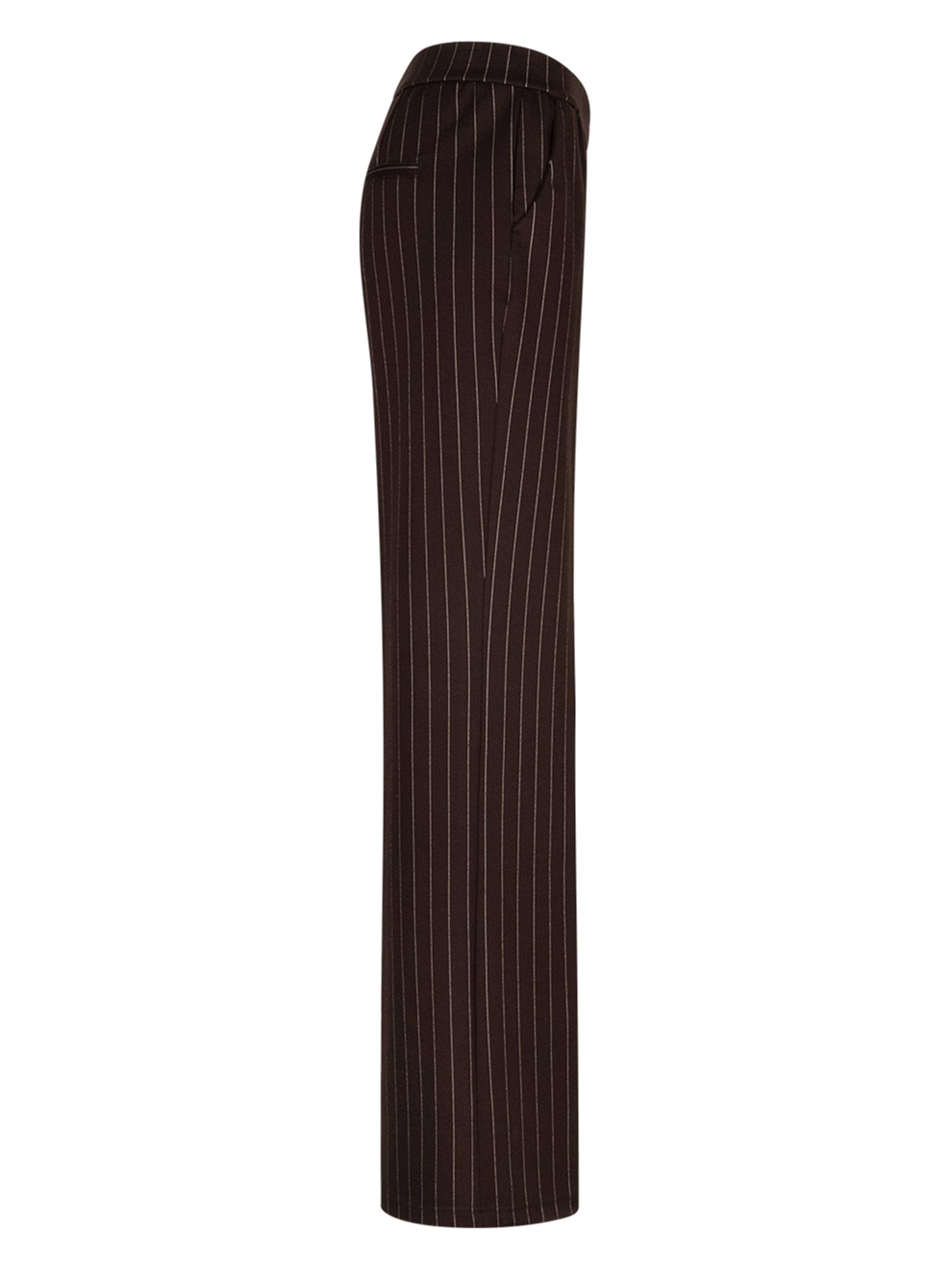 Red Button Wide Leg Broek Colette Bruin 00085476-5800