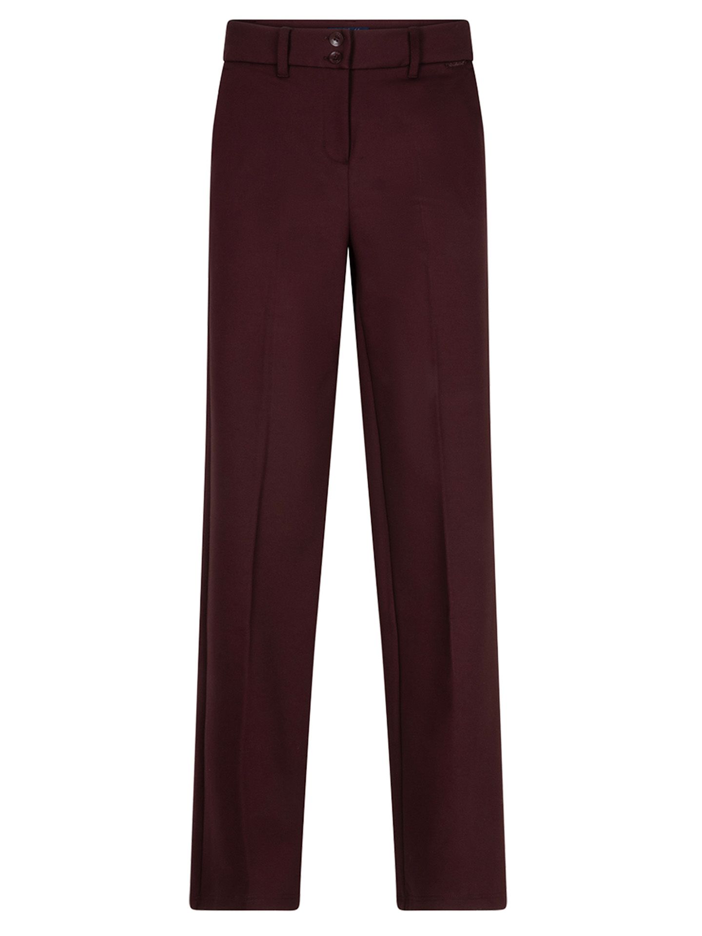 Red Button Wide Leg Broek Colette Rood 00085477-3600