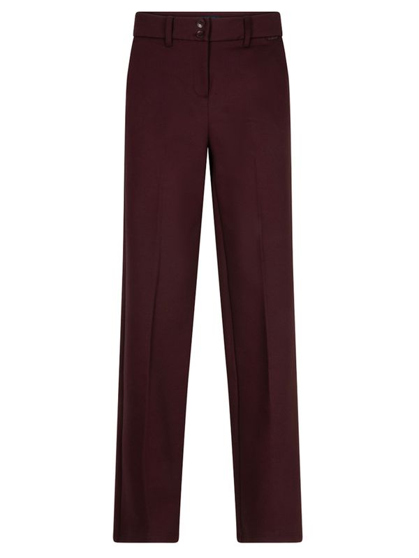 Red Button Wide Leg Broek Colette Rood 2900083200749