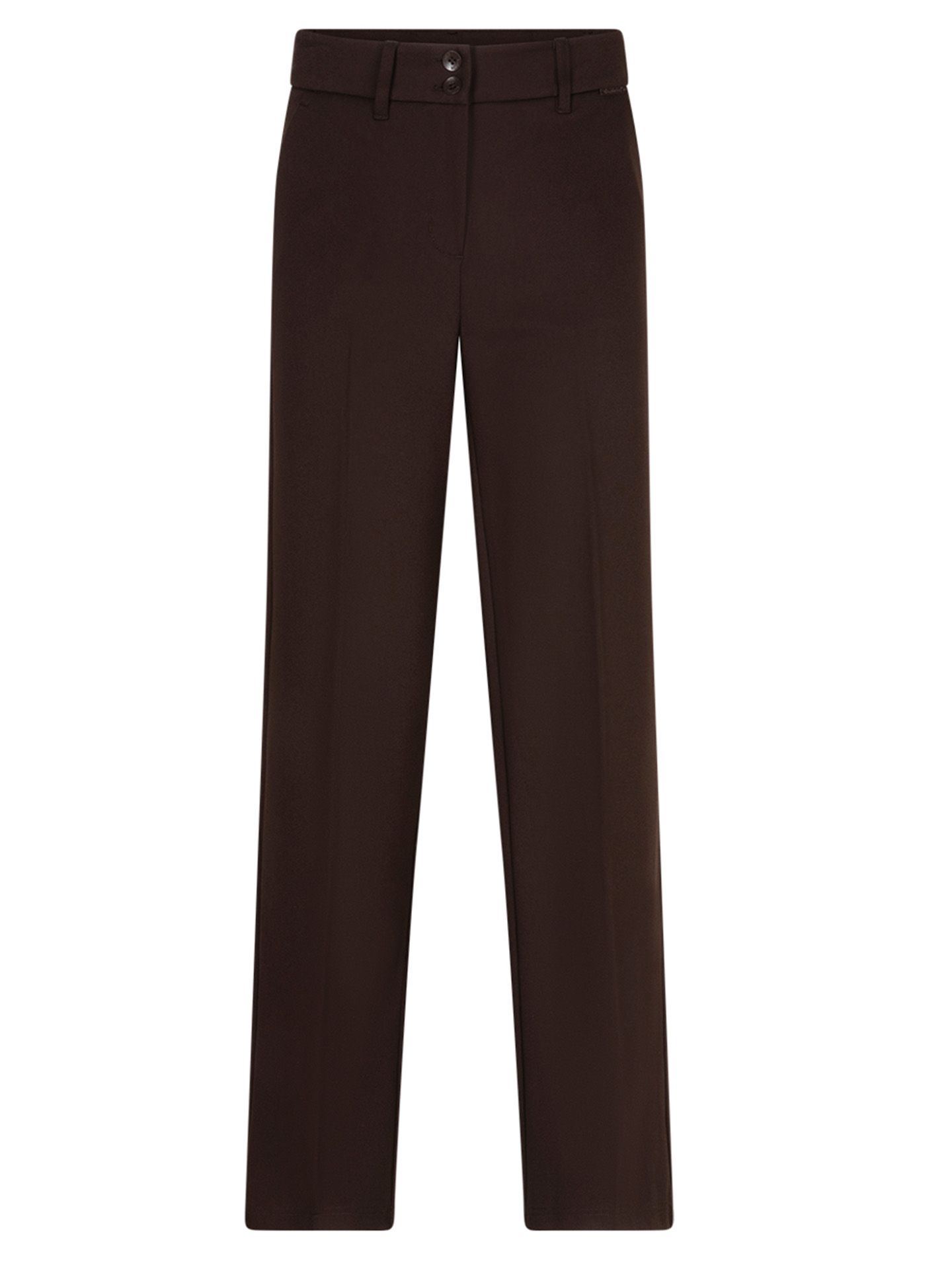 Red Button Wide Leg Broek Colette Bruin 00085477-5800