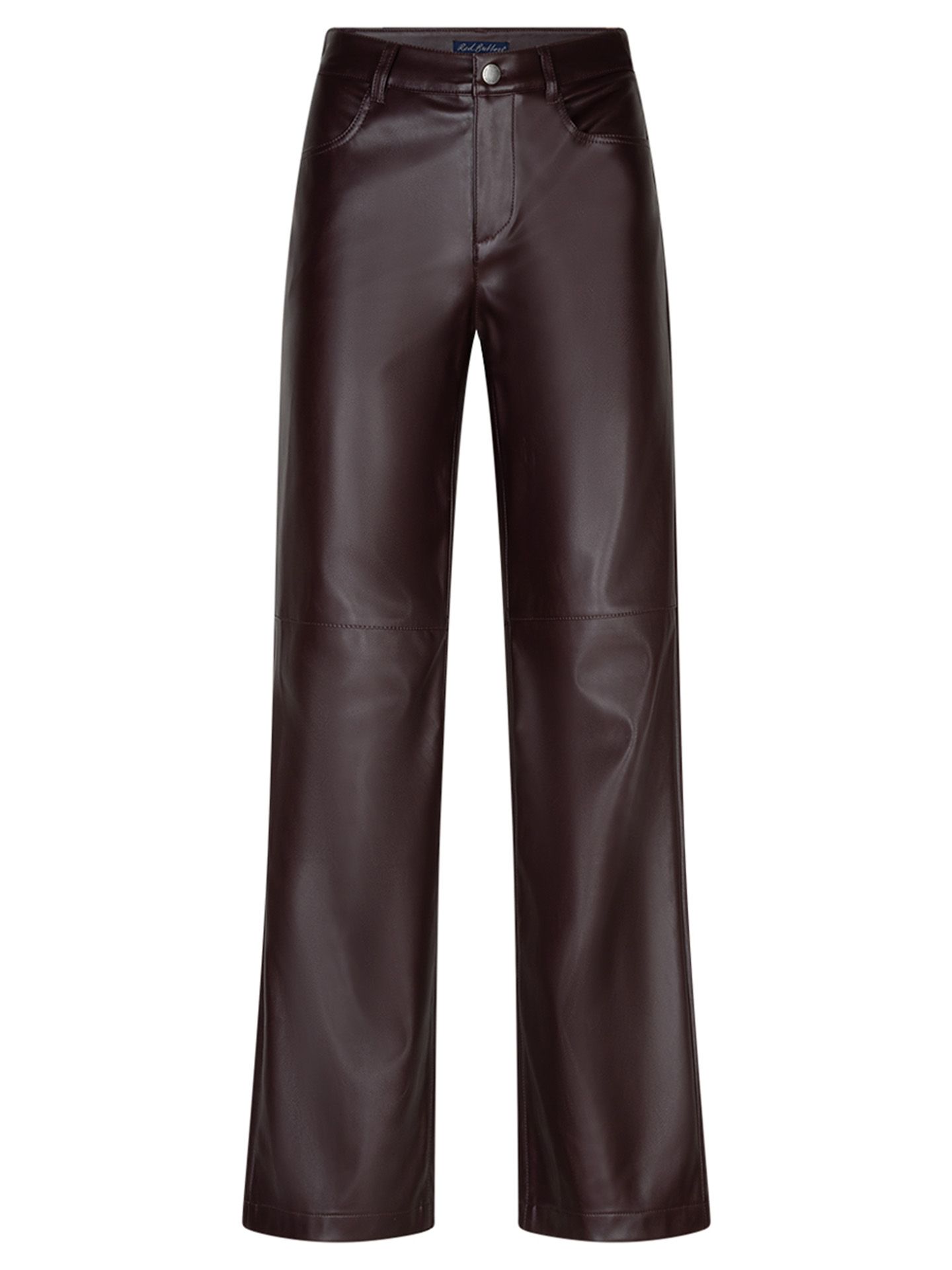Red Button Wide Leg Broek Colette Rood 00085478-3600