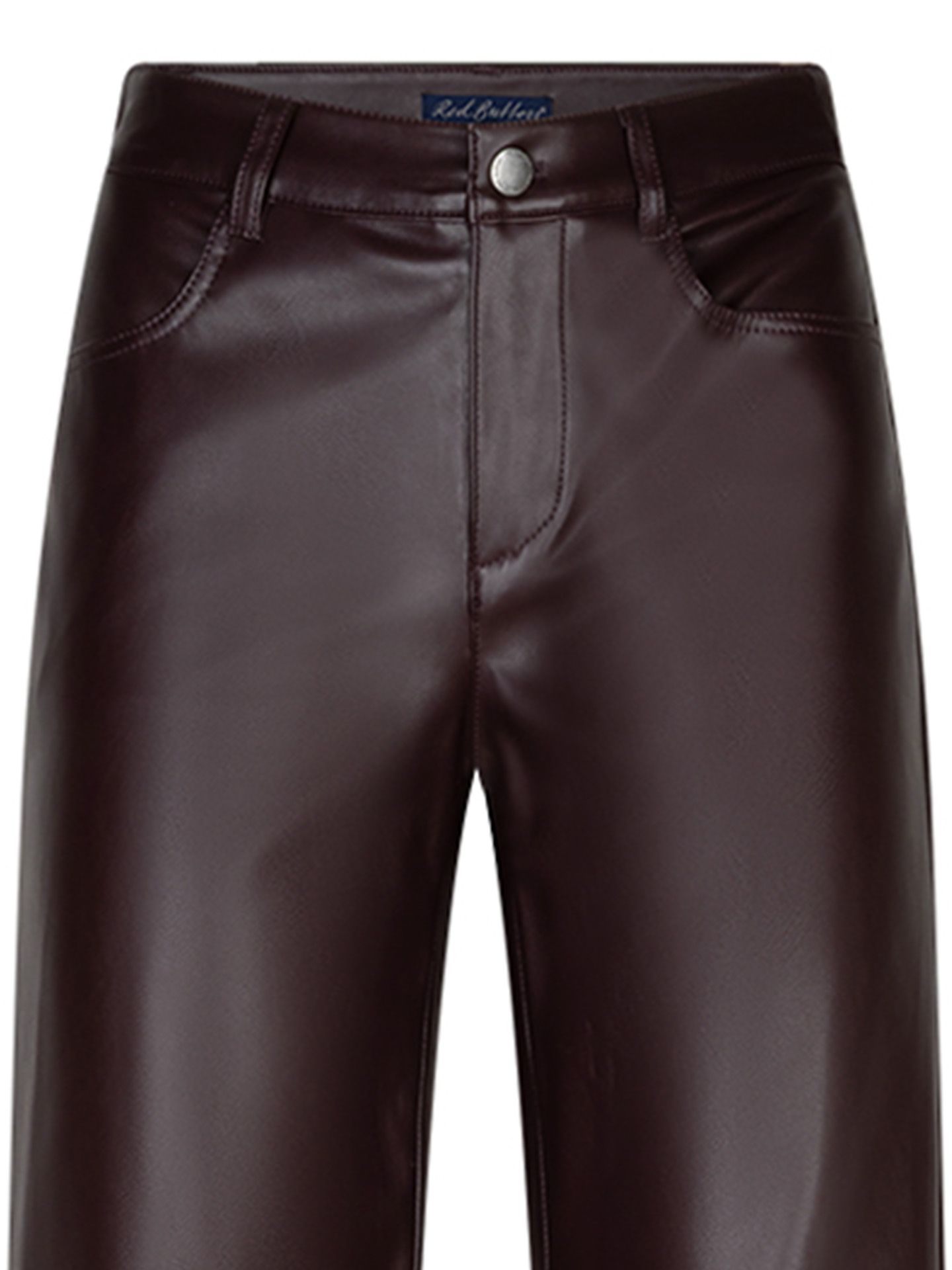 Red Button Wide Leg Broek Colette Rood 00085478-3600