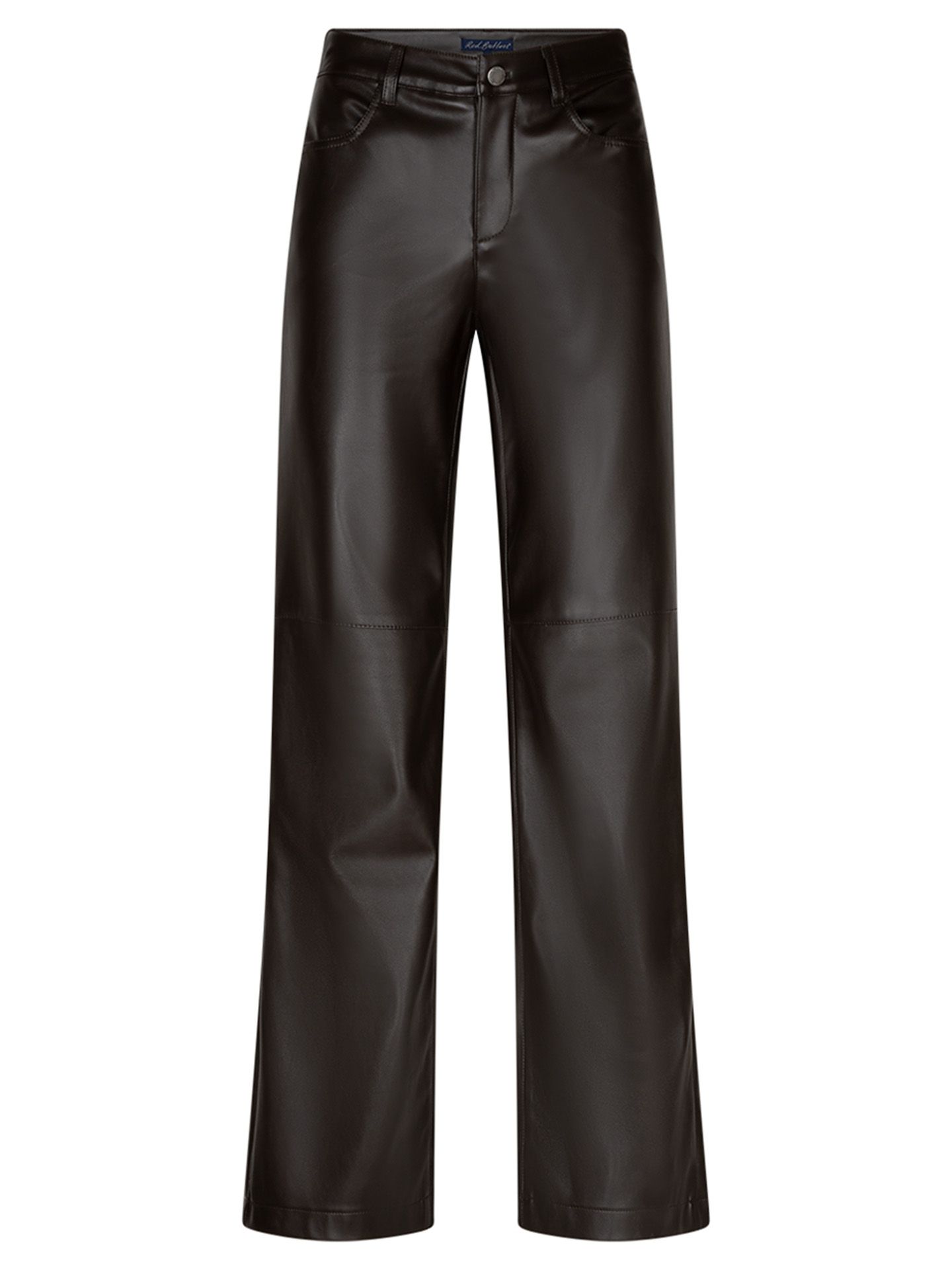 Red Button Wide Leg Broek Colette Bruin 00085478-5800