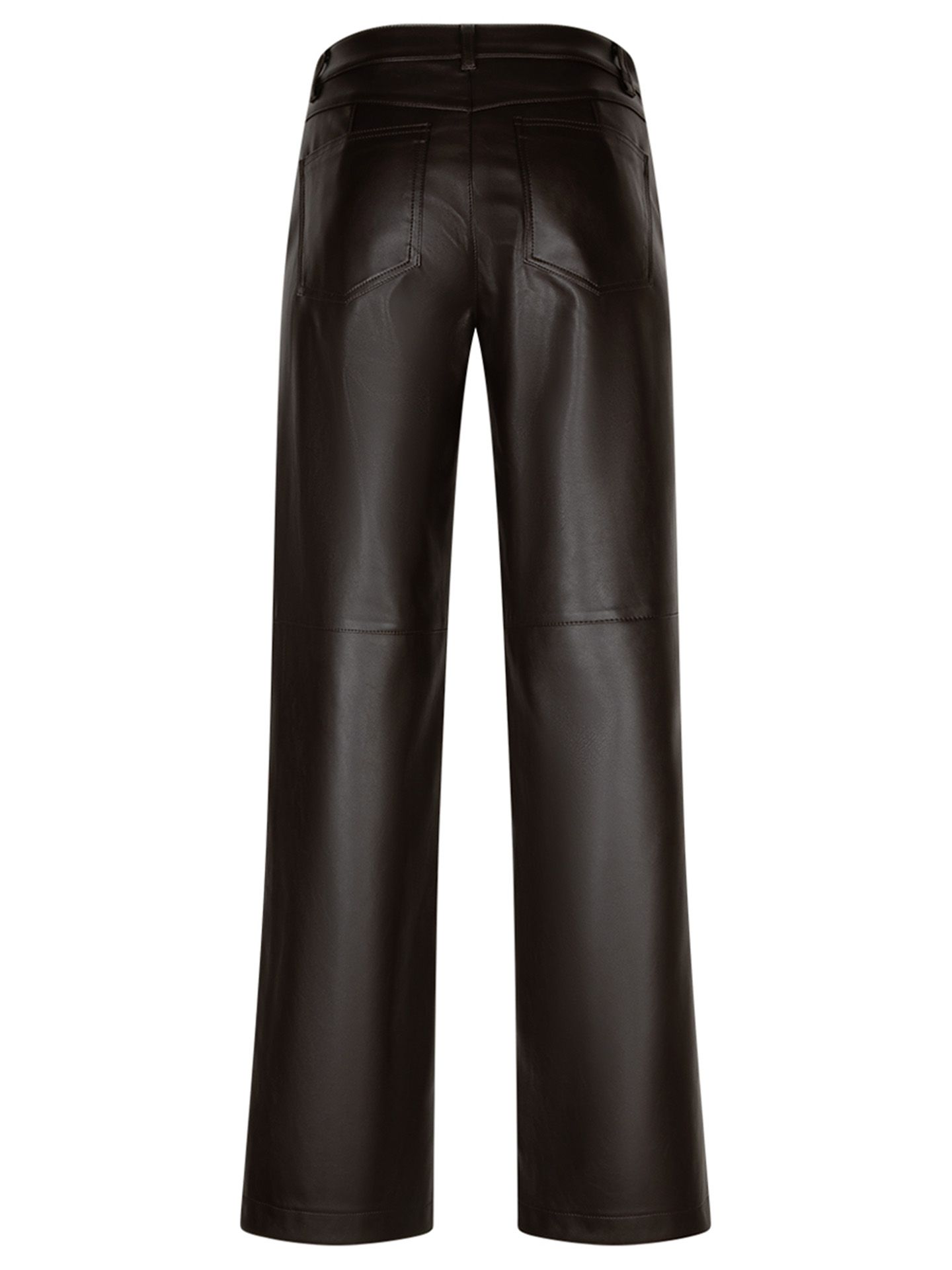 Red Button Wide Leg Broek Colette Bruin 00085478-5800