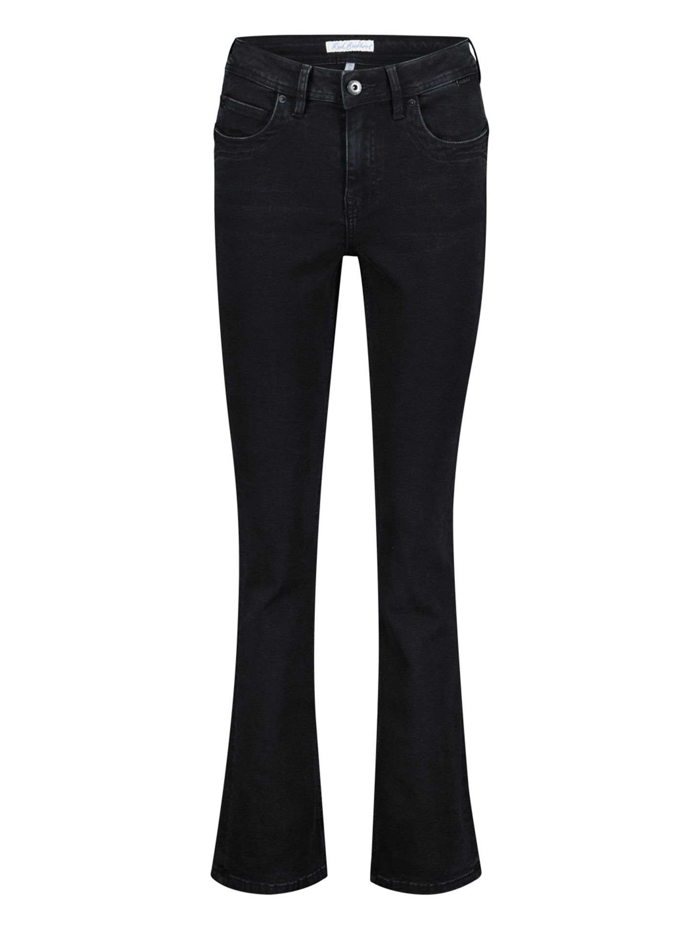 Red Button Flared Jeans Babette Zwart 00085578-7500