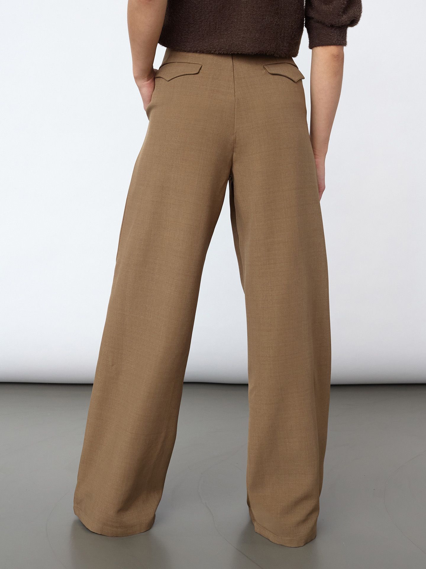 Sisters Point Wide leg Broek Garwin Taupe 00085625-5510