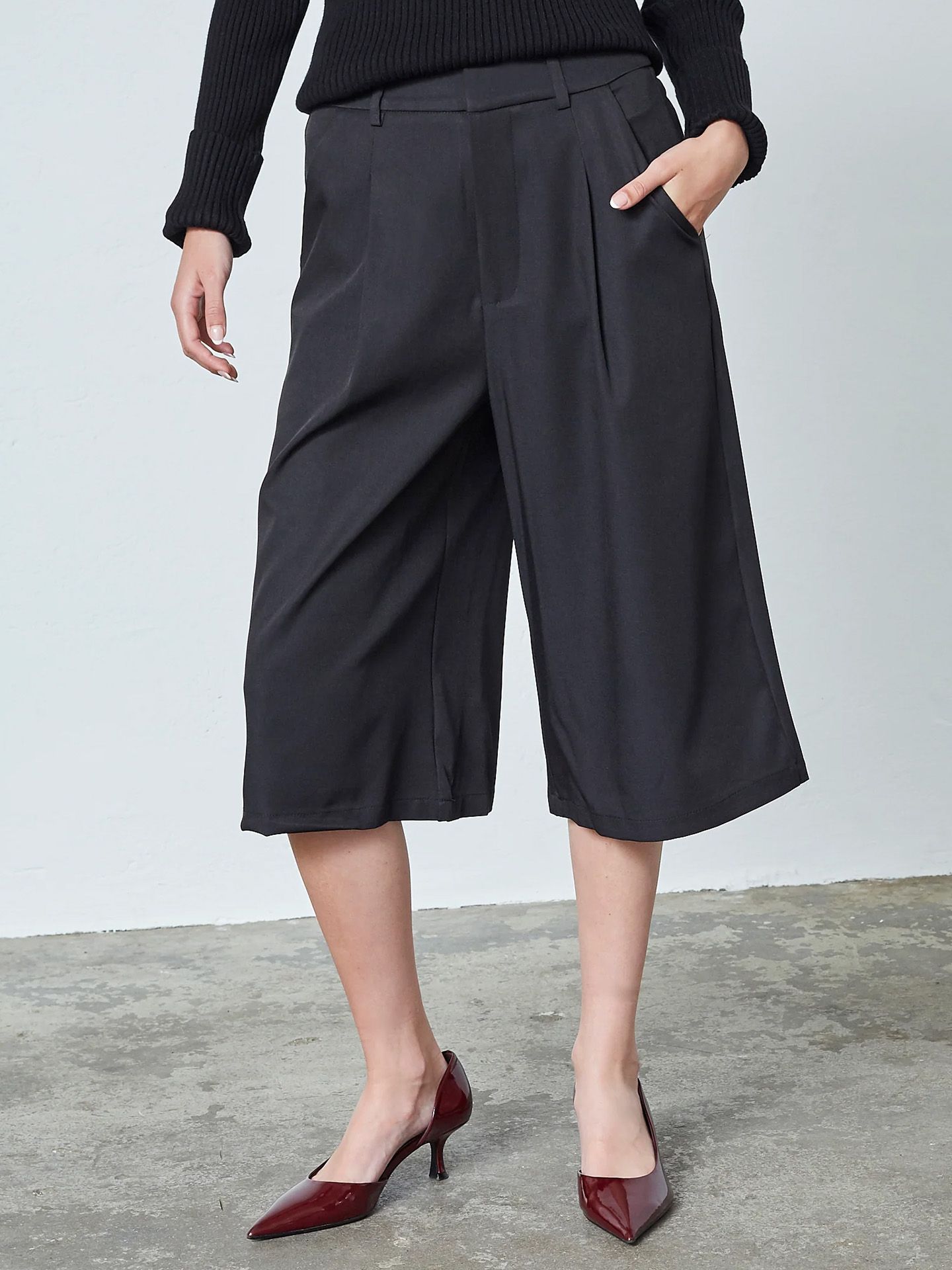 Sisters Point Jorts Great Zwart 00085634-7500