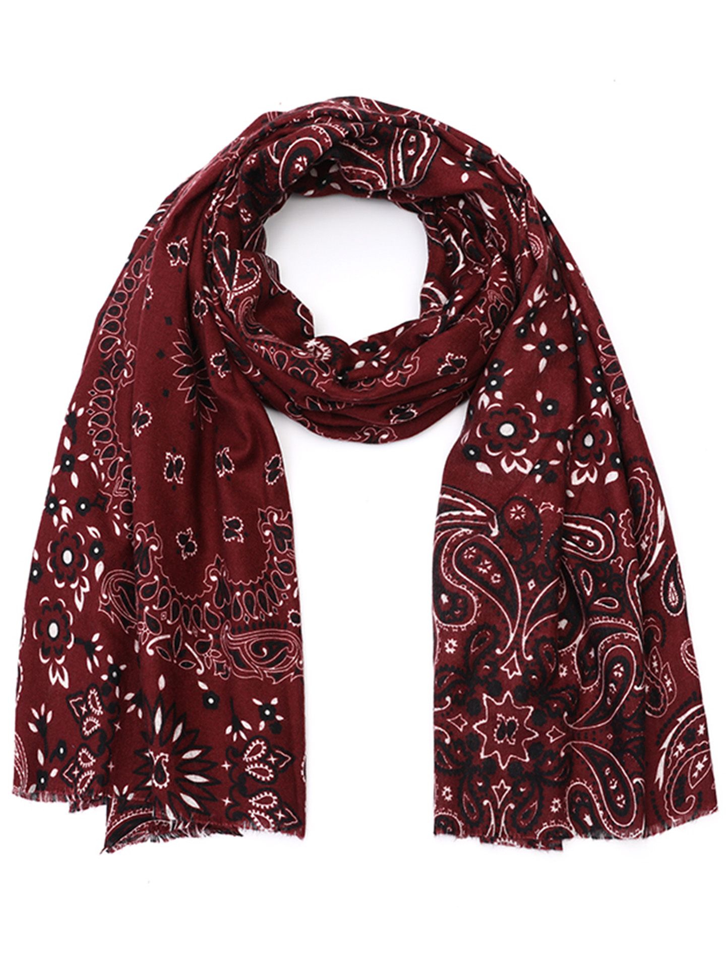 Schijvens mode Sjaal Maud Rood 00085766-3600
