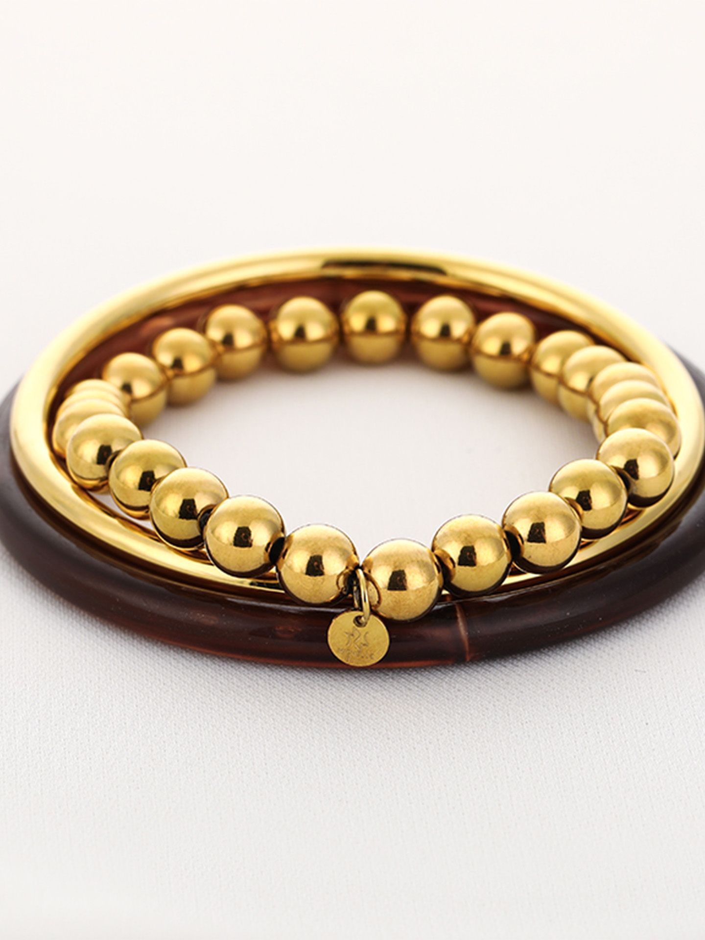 Schijvens mode Armband Fenna Bruin 00085780-5800