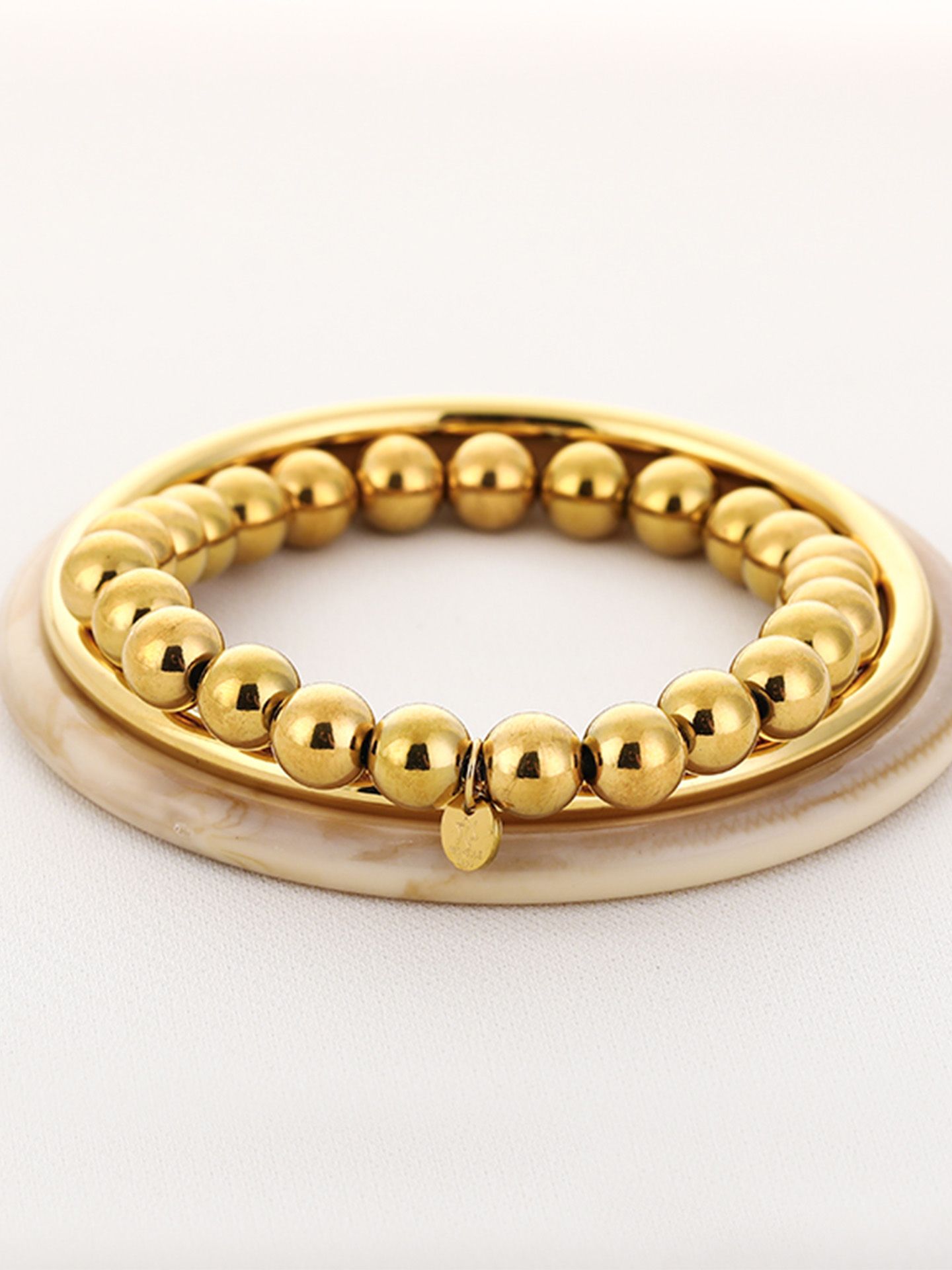 Schijvens mode Armband Kitty Beige 00085781-5201