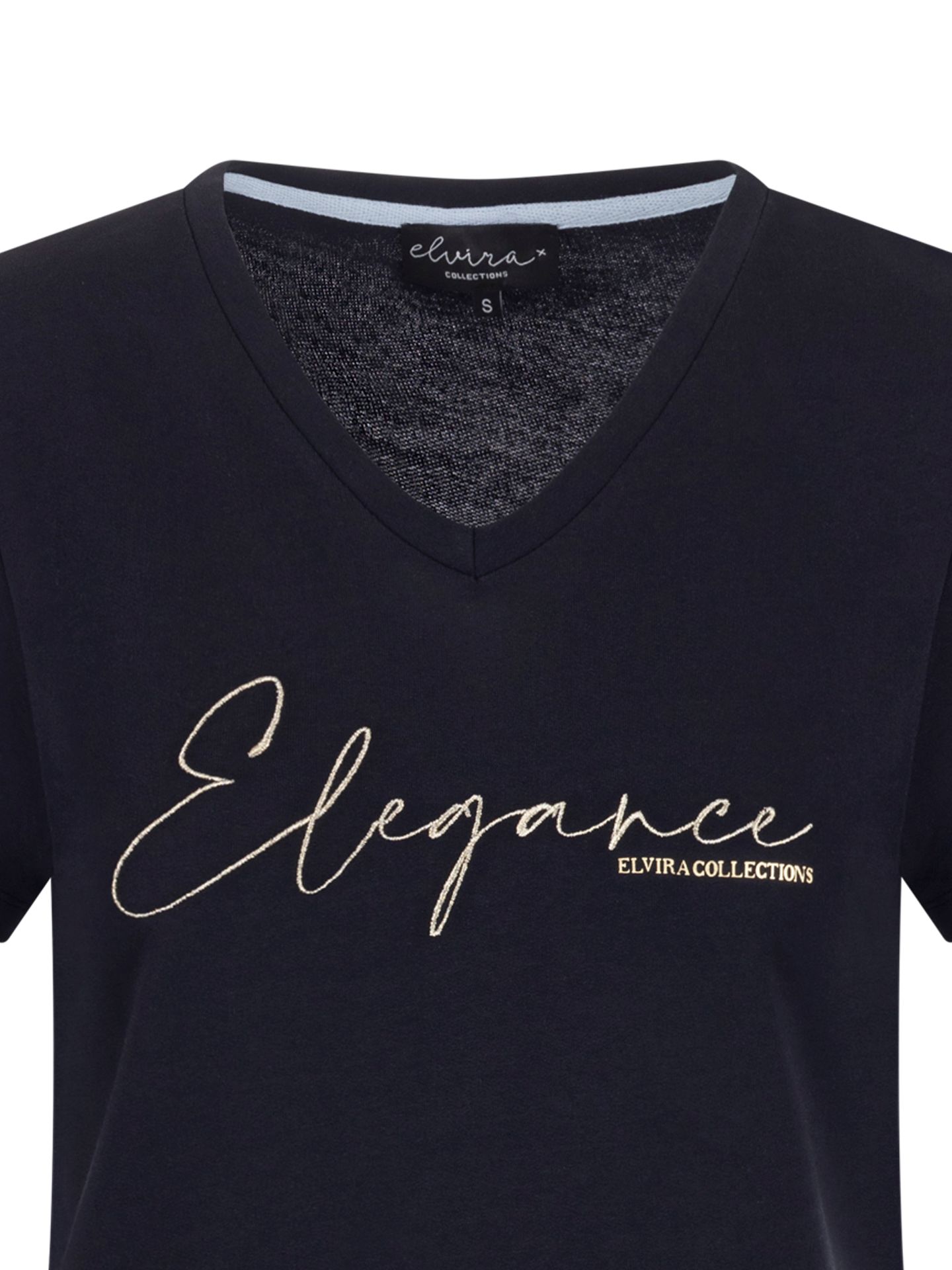Elvira Collections T-shirt Elegance Blauw 00085850-1500