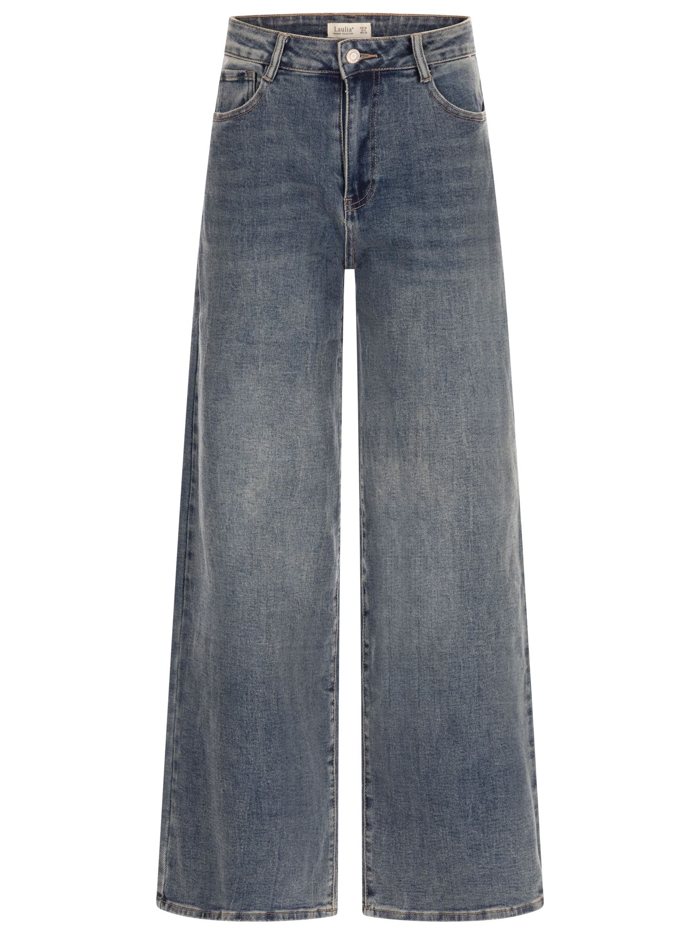 Laulia Wide Leg Jeans Quinty Blauw 00085917-590