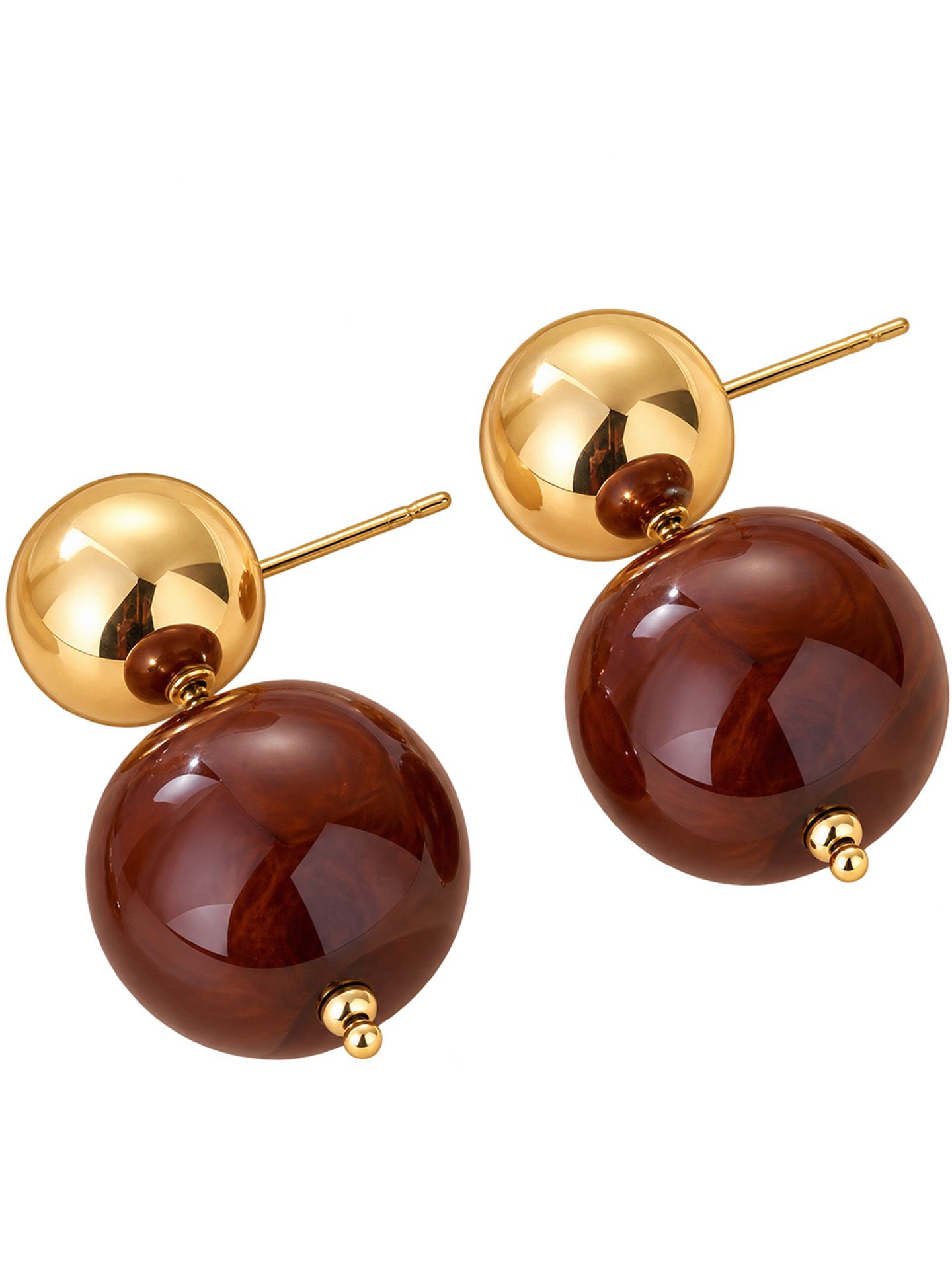 Lovelika Oorbellen Evi Bruin 00086127-5800