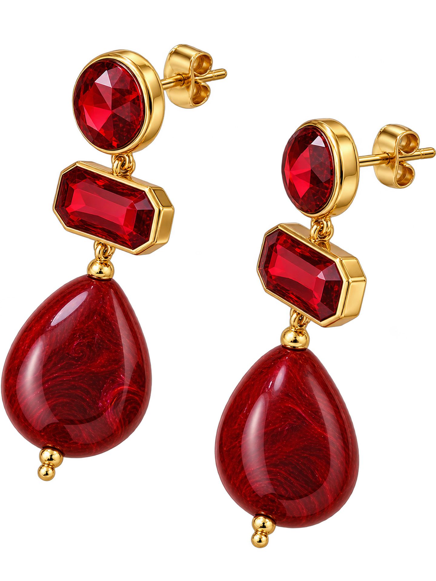 Lovelika Oorbellen Mae Rood 00086139-3600