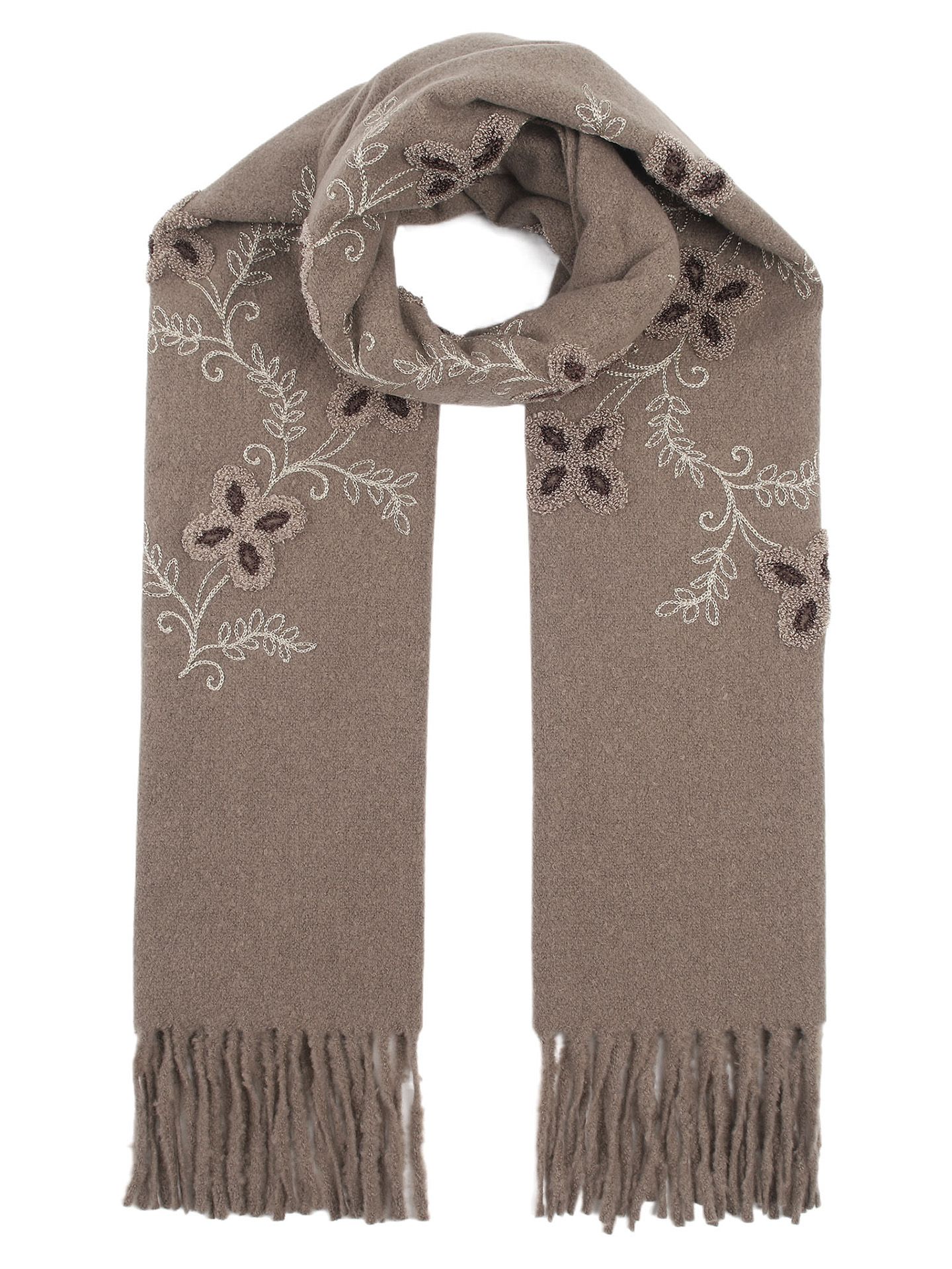 Schijvens mode Sjaal Esmee Taupe 00086174-5500