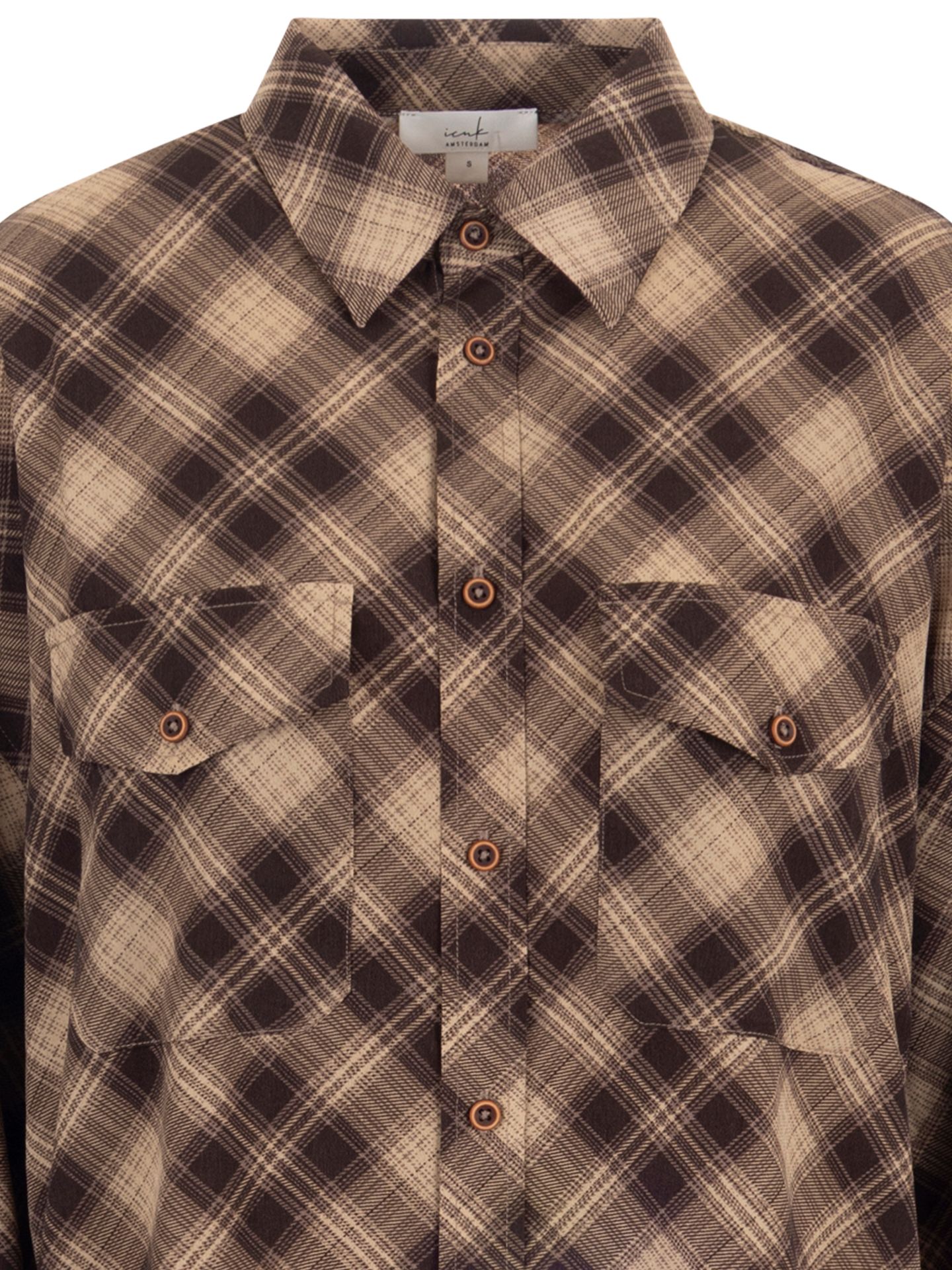 ICNK Blouse Chevron Bruin 00086181-5800