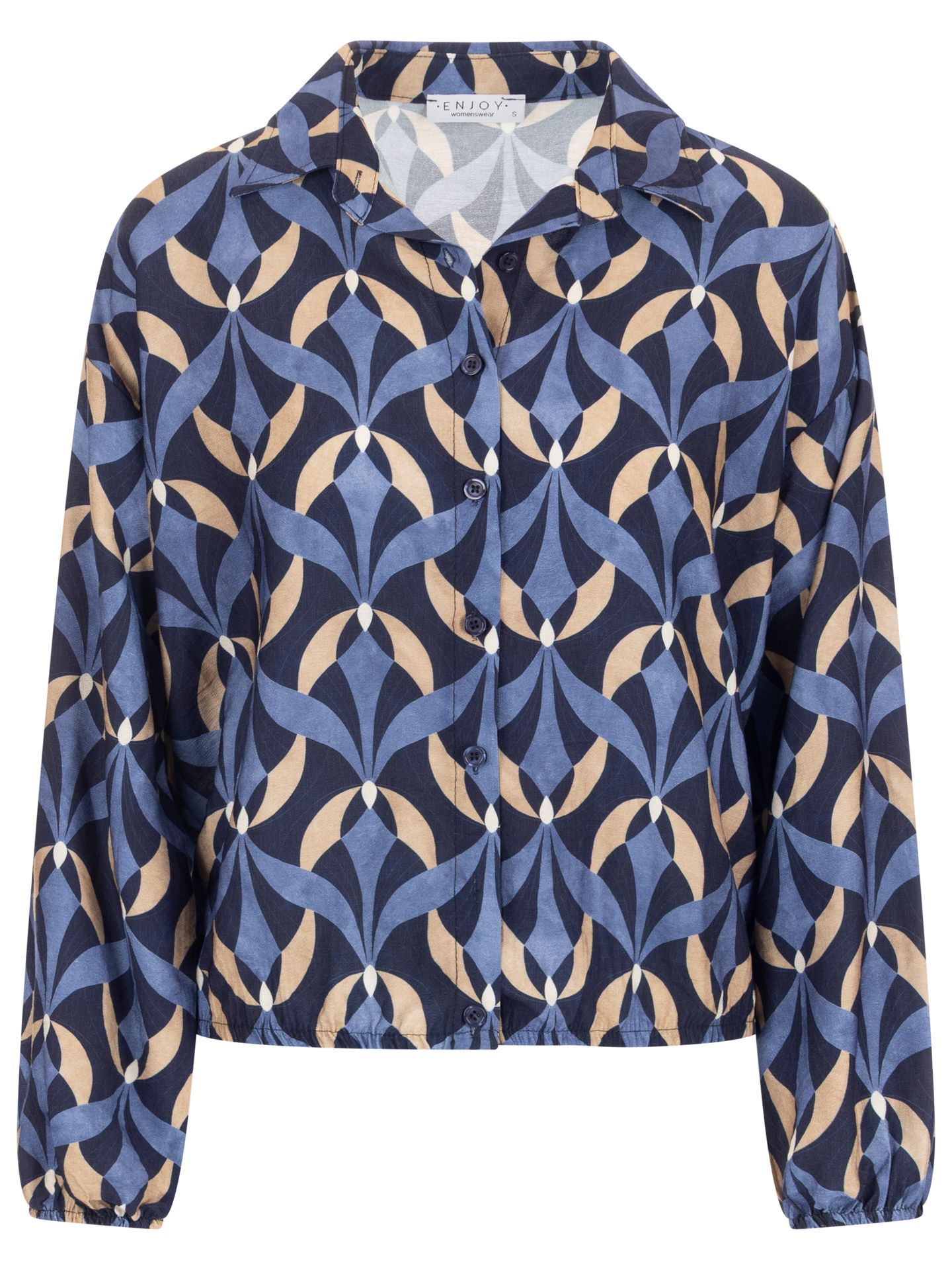 Enjoy Womenswear Blouse Marjolein Blauw 00086210-1500