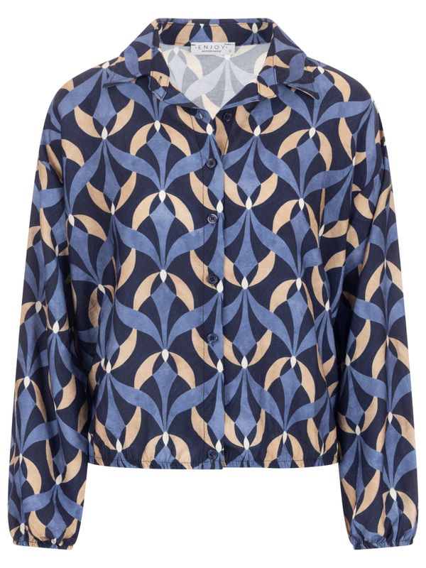 Enjoy Womenswear Blouse Marjolein Blauw 2900084357046