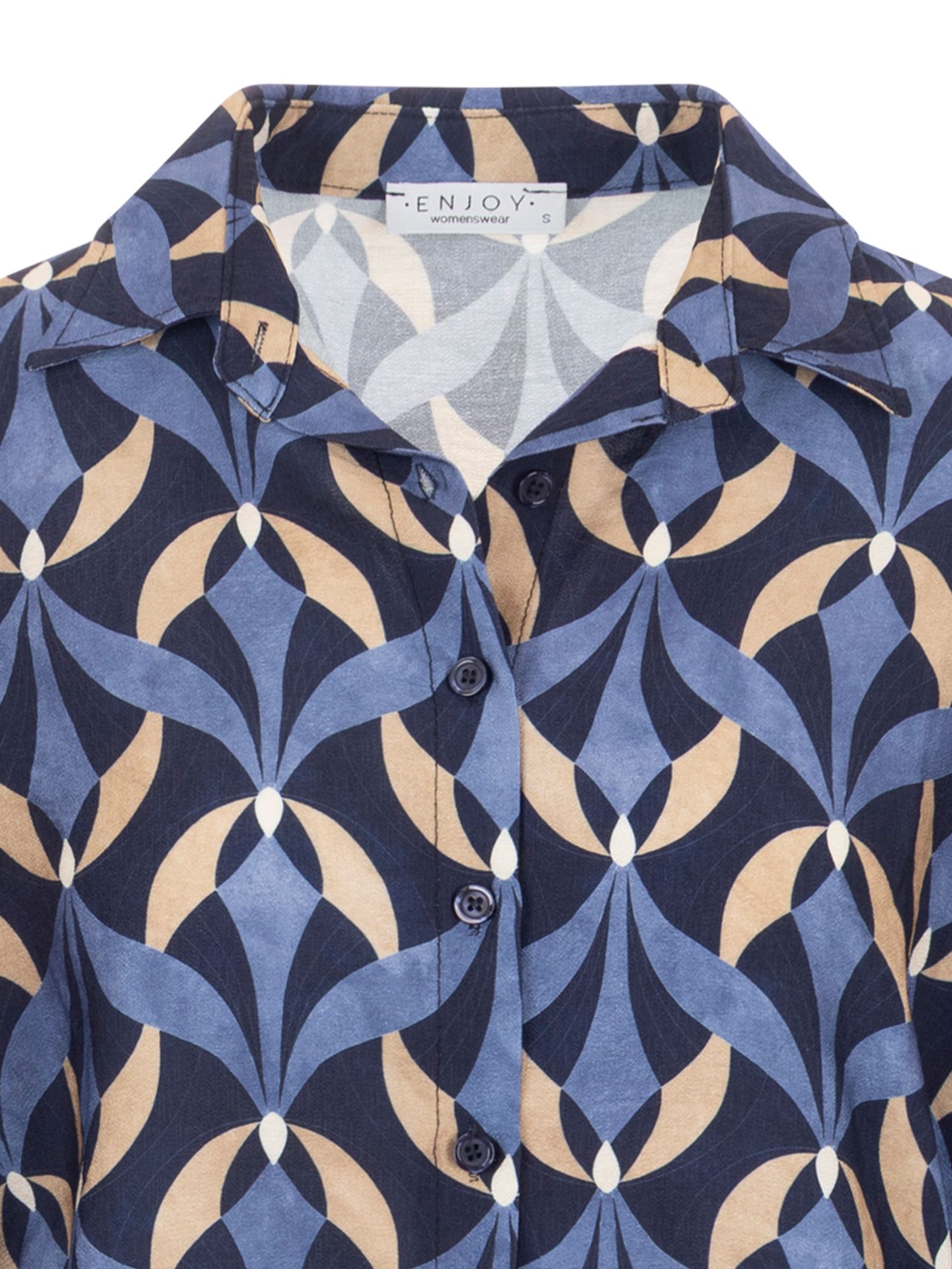 Enjoy Womenswear Blouse Marjolein Blauw 00086210-1500