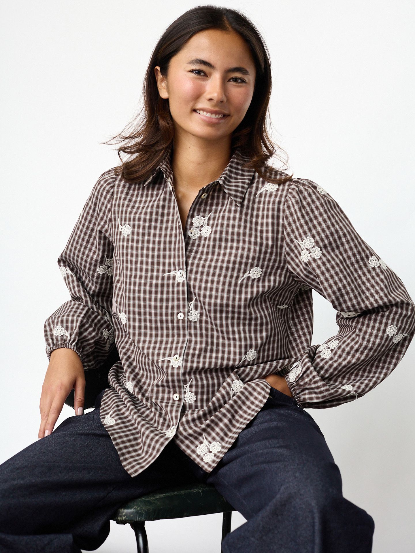 Sisters Point Blouse Ebbey Bruin 00086212-5800