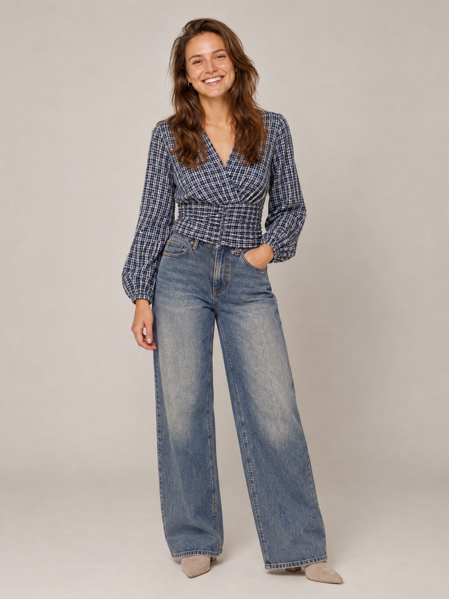 Flamant Rose Blouse Amira Blauw 00086284-1500