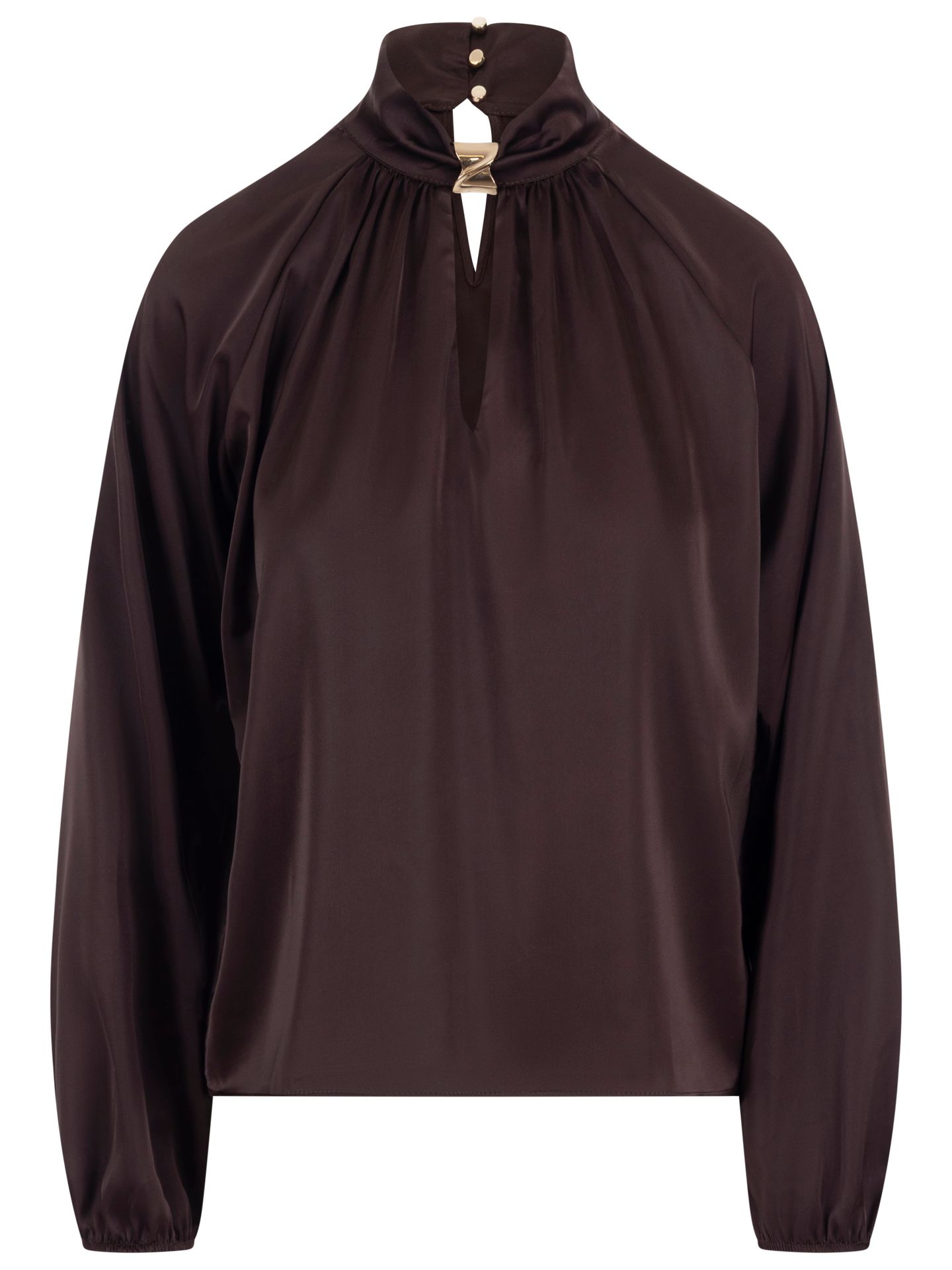 daily parts Blouse Fatin Bruin 2900084663031