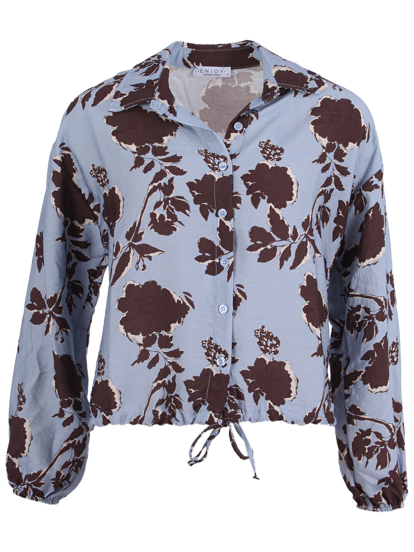 Enjoy Womenswear Blouse Liene Blauw 00086534-1600