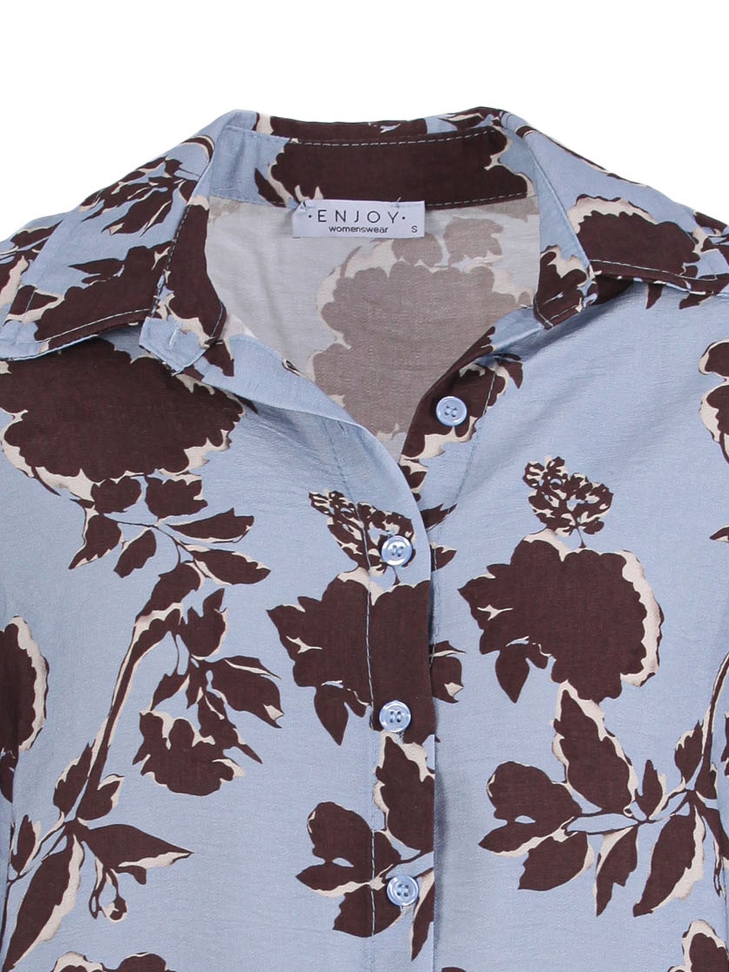 Enjoy Womenswear Blouse Liene Blauw 00086534-1600