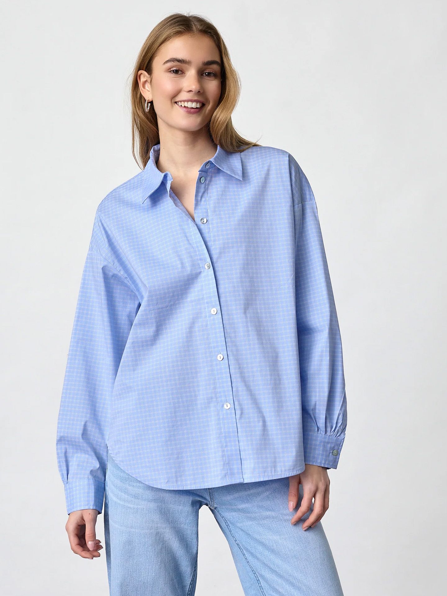 Sisters Point Blouse Emmu Blauw 00086776-1600