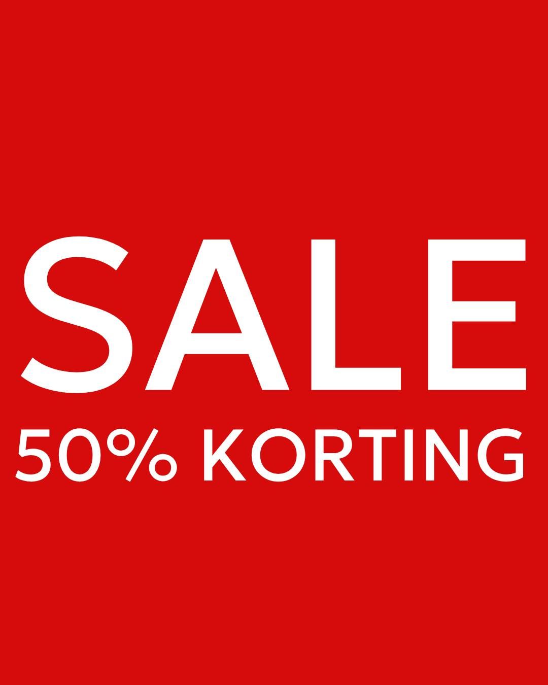 SALE! Shop met 50% korting online en in de winkels!❤️

#sale #korting #voordehelft